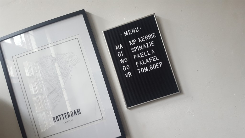 Weekmenu op het Letter&nbsp;Board