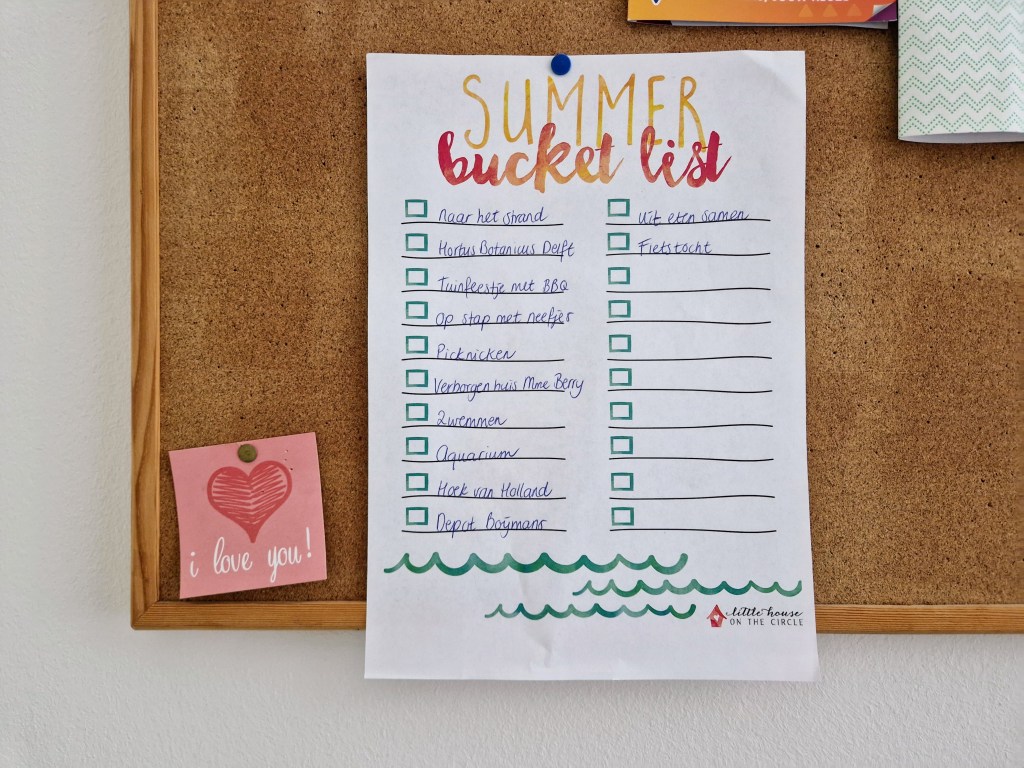 Dit staat er op mijn zomer&nbsp;bucketlist