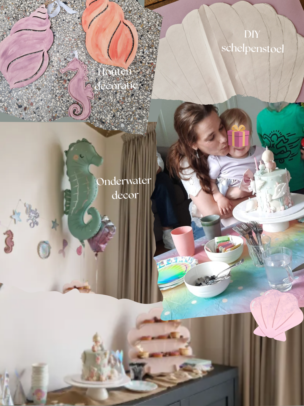 2 Onder de Zee Verjaardag | DIY decoratie, versierde&nbsp;stoel🐬
