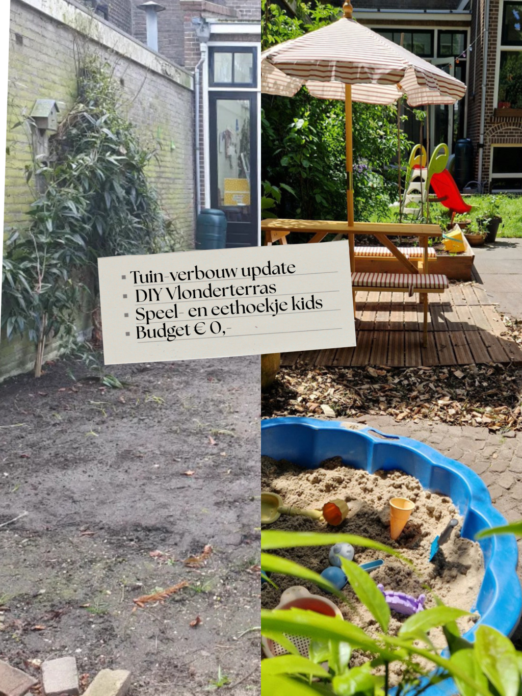 Tuin Tour juni | DIY terras, tuin&nbsp;verbouw-update🌼